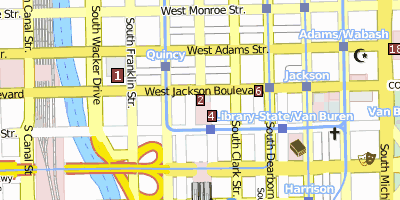 Chicago Board of Trade Stadtplan