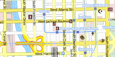 Stadtplan Chicago Mercantile Exchange Chicago