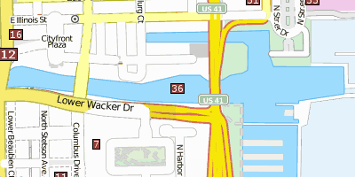 Stadtplan Chicago River