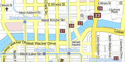 Stadtplan Marina City Chicago