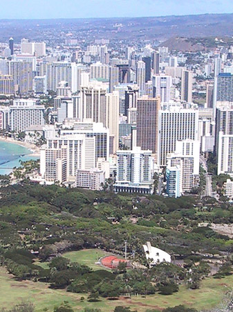 Blick über Waikiki