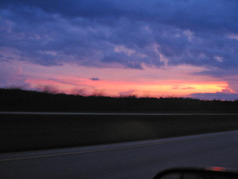 Fotos Sonnenuntergang auf Highway