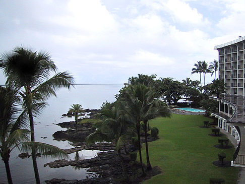 Ausblick aus Hotel auf Hawaii Foto 