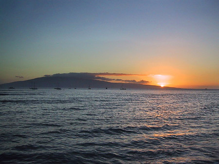 Foto Sonnenuntergang auf Maui