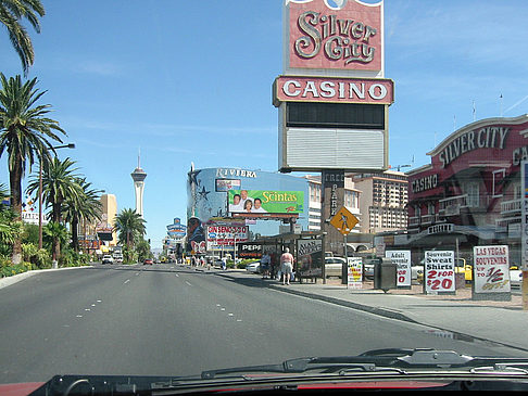 Las Vegas aus dem Auto Foto 