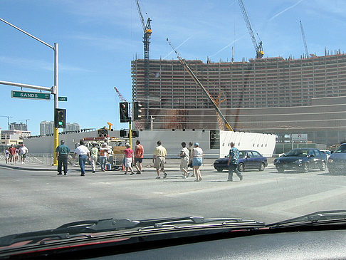 Las Vegas aus dem Auto Foto 