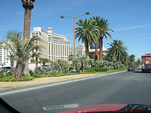 Las Vegas aus dem Auto Fotos